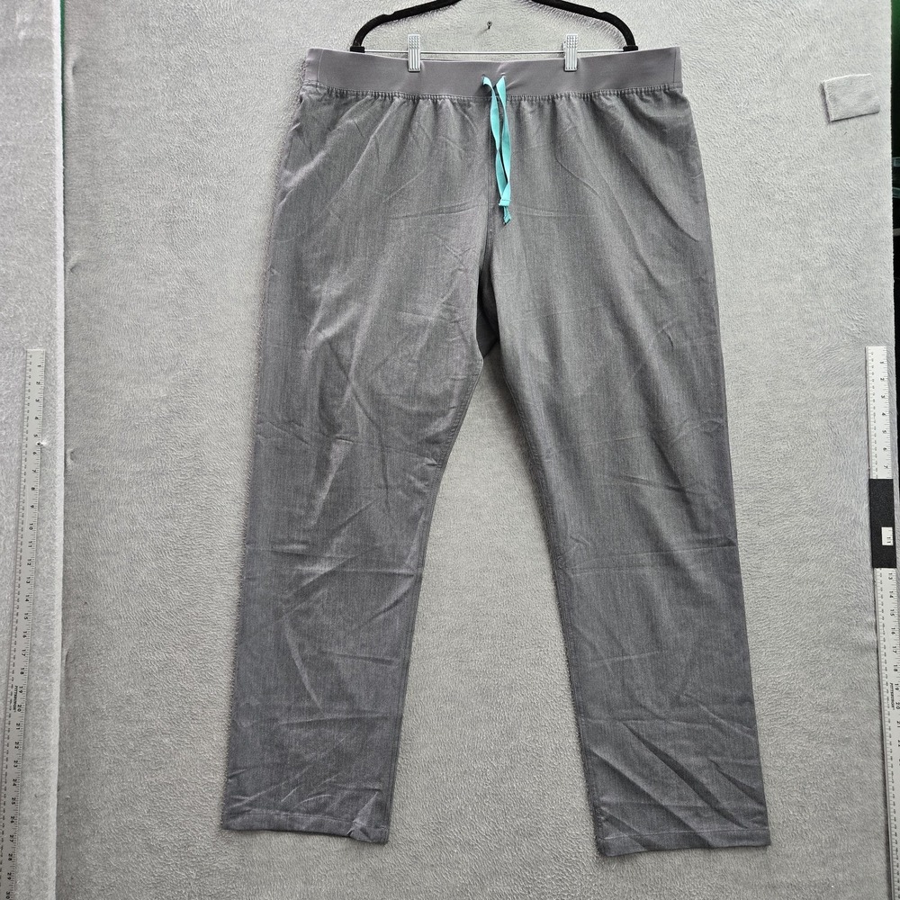 FIGS Women Scrub Pants XXL/T Gray Levingston Basic T21003T 32" Inseam